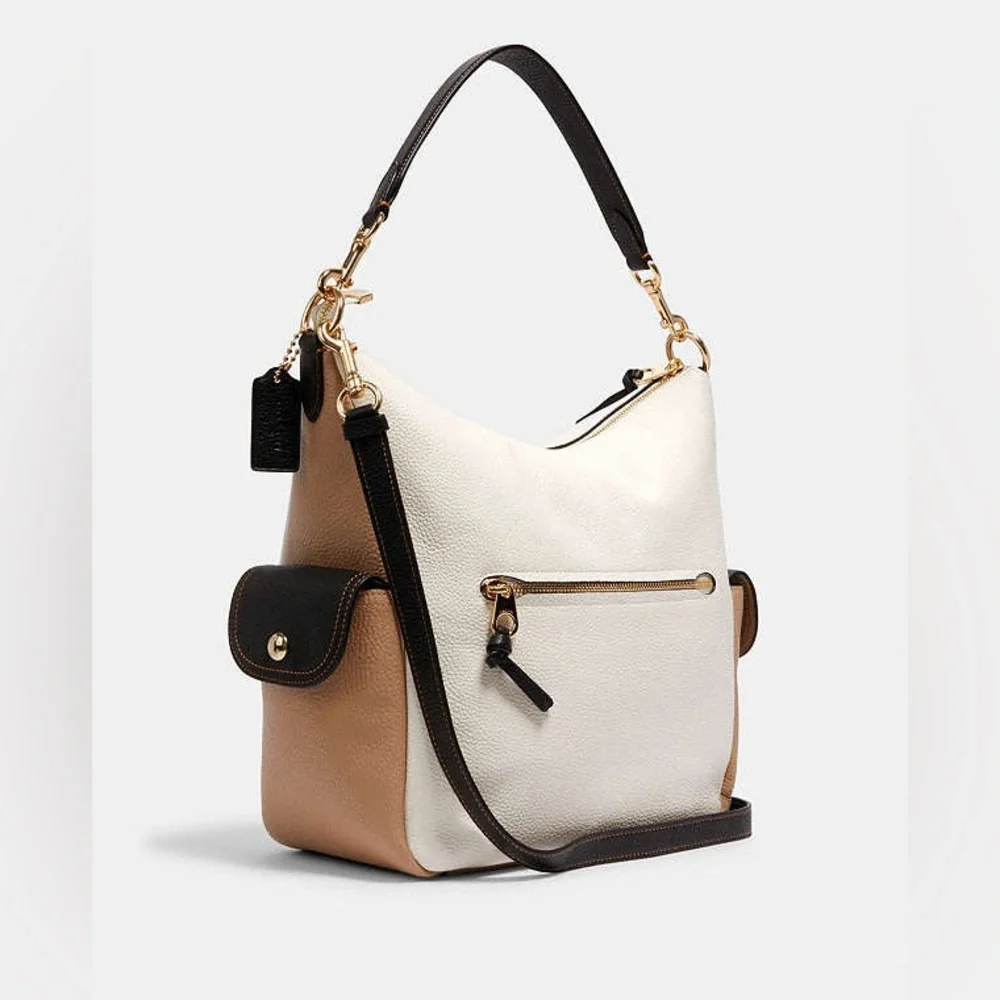Coach Pennie Shoulder Bag, Colorblock, Missing Long Strap & Hangtag, GENTLY USED